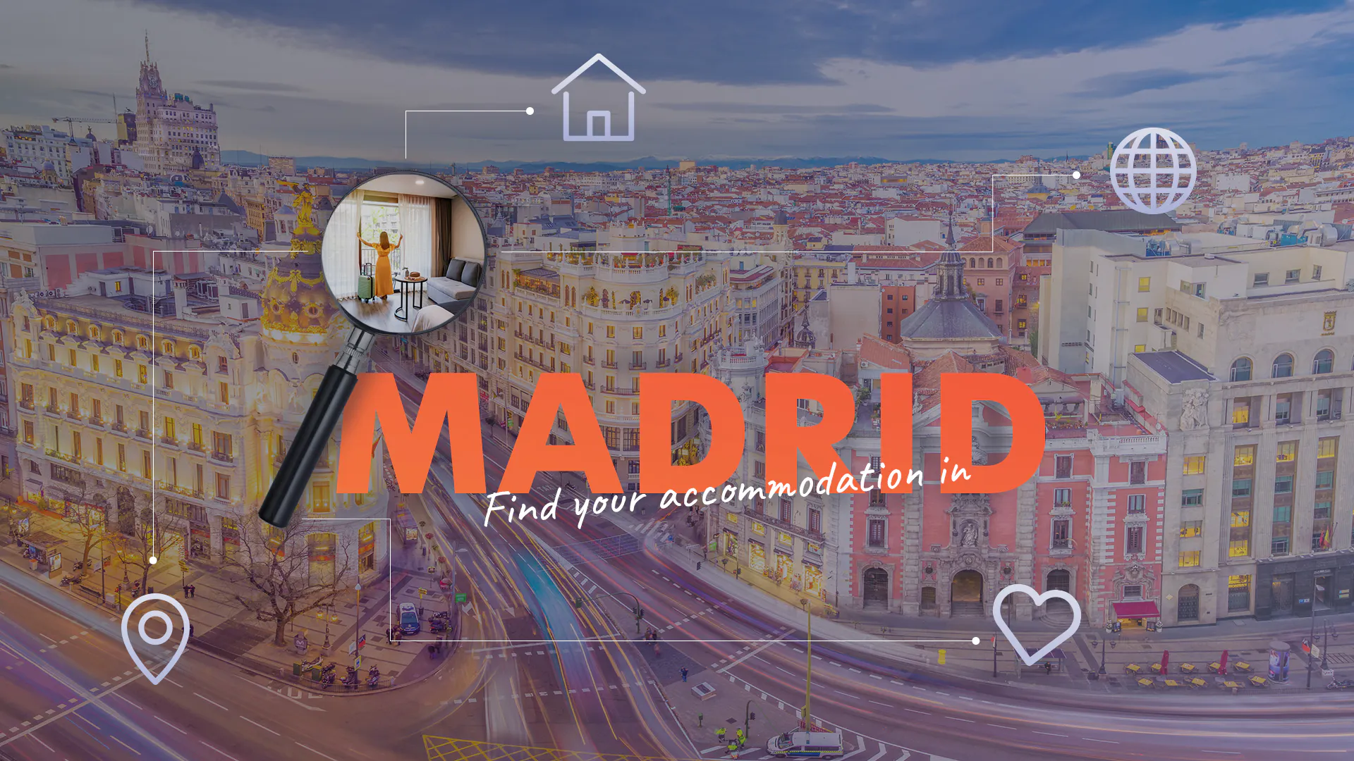 Find your accommodation in Madrid