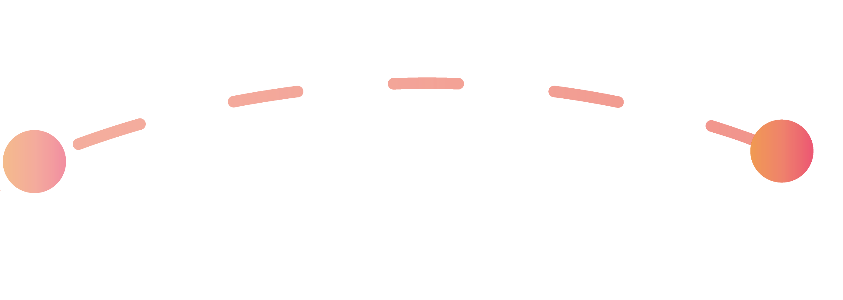 Orangefarbene Linie, die den dritten Schritt des Bewerbungsprozesses darstellt.